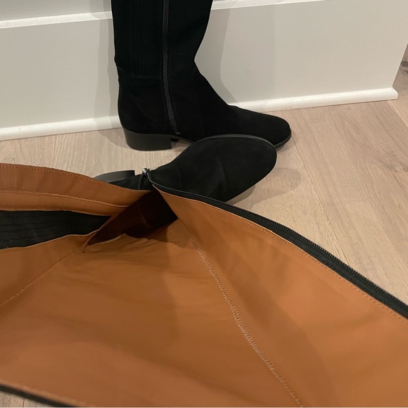 DuoBoots Haltham Standard Knee High Boots in Black Suede Sz 39 - Picture 12 of 13